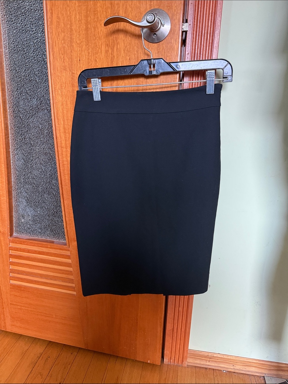 Ann Taylor Black Pencil Skirt with Clean Waistband